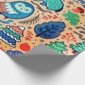 DIEREN IN HET BOS KERSTINPAKPAPIER CADEAUPAPIER (Hoek)