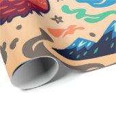 DIEREN IN HET BOS KERSTINPAKPAPIER CADEAUPAPIER (Rol Hoek)