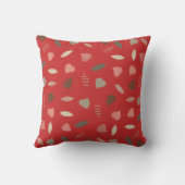 Dieren in het bos Monogram Initiaal Kussen (Achterkant)