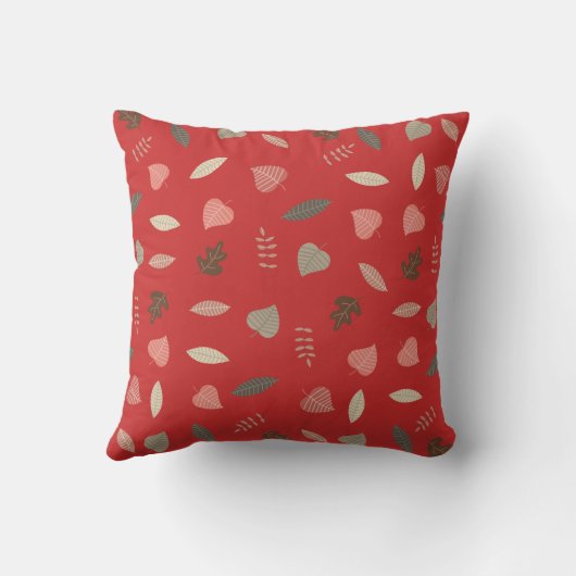 Dieren in het bos Monogram Initiaal Kussen (Achterkant)