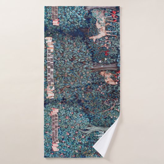 Dieren in het bos, William Morris Badhanddoek (Badhanddoek)