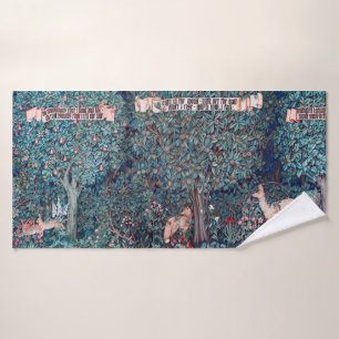 Dieren in het bos, William Morris Badhanddoek
