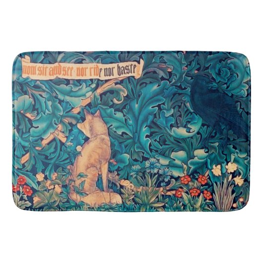 Dieren in het bos, William Morris Bath Mat (Voorkant)