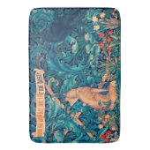 Dieren in het bos, William Morris Bath Mat (Voorkant Verticaal)
