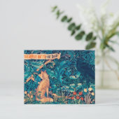Dieren in het bos, William Morris Briefkaart (Staand voorkant)