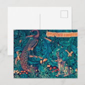 Dieren in het bos, William Morris Briefkaart (Voorkant / Achterkant)