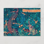 Dieren in het bos, William Morris Briefkaart (Voorkant)