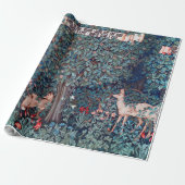 Dieren in het bos, William Morris Cadeaupapier (Uitgerold)