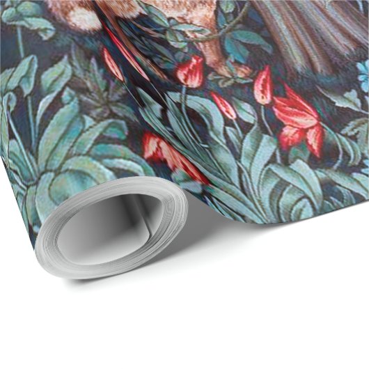 Dieren in het bos, William Morris Cadeaupapier (Rol Hoek)