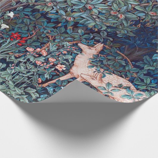 Dieren in het bos, William Morris Cadeaupapier (Hoek)