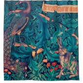 Dieren in het bos, William Morris Douchegordijn (Voorkant)