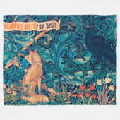 Dieren in het bos, William Morris Fleece Blank (Voorkant (Horizontaal))