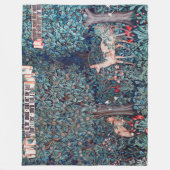 Dieren in het bos, William Morris Fleece Deken (Voorkant)