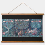 Dieren in het bos, William Morris Hangend Wandkleed (Voorkant)