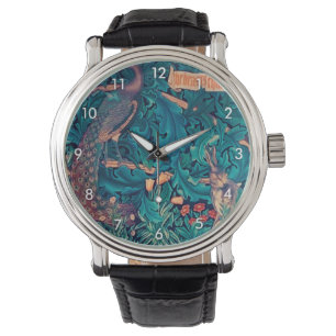 Dieren in het bos, William Morris Horloge
