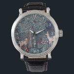 Dieren in het bos, William Morris Horloge<br><div class="desc">William Morris (24 maart 1834 - 3 oktober 1896) was een Britse textielontwerper, dichter, schrijver, vertaler en socialistische activist die banden heeft met de Britse Beweging voor Kunst en Kunst. Hij heeft een belangrijke bijdrage geleverd aan de heropleving van de traditionele Britse textielkunst en de productiemethoden. Zijn literaire bijdragen hebben...</div>
