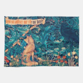 Dieren in het bos, William Morris Kitchen Towe Theedoek (Horizontaal)