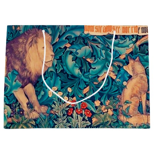 Dieren in het bos, William Morris Large Gift B Groot Cadeauzakje (Voorkant)