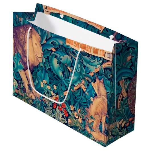 Dieren in het bos, William Morris Large Gift B Groot Cadeauzakje (Voorkant Gekanteld)