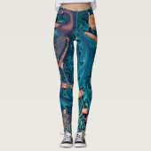 Dieren in het bos, William Morris Leggings (Voorkant)