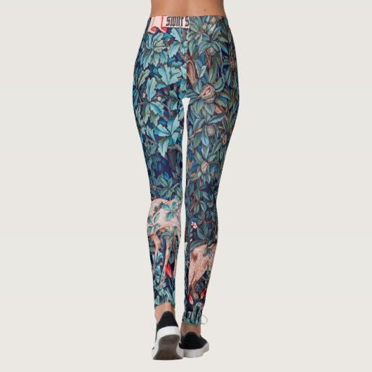 Dieren in het bos, William Morris Leggings (Achterkant)