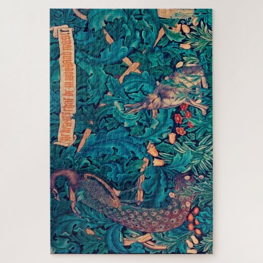 Dieren in het bos, William Morris Legpuzzel (Verticaal)