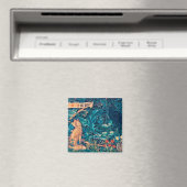 Dieren in het bos, William Morris Magnet (Insitu (Vaatwasser))