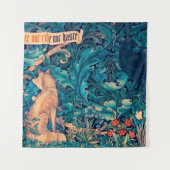 Dieren in het bos, William Morris Tapestry Wandkleed (Voorkant (horizontaal))