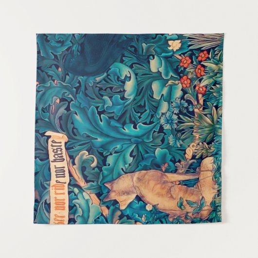 Dieren in het bos, William Morris Tapestry Wandkleed (Voorkant)