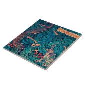 Dieren in het bos, William Morris Tegeltje (Zijkant)