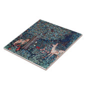 Dieren in het bos, William Morris Tegeltje (Zijkant)