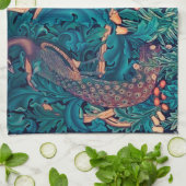 Dieren in het bos, William Morris Theedoek (Gevouwen)