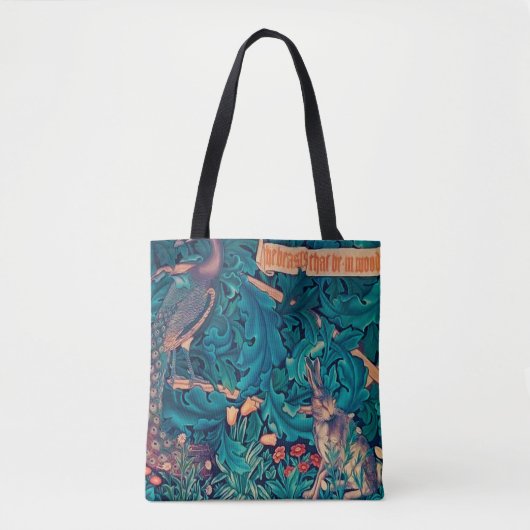 Dieren in het bos, William Morris Tote Bag (Voorkant)