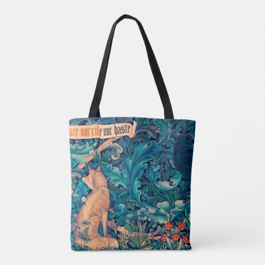 Dieren in het bos, William Morris Tote Bag (Achterkant)