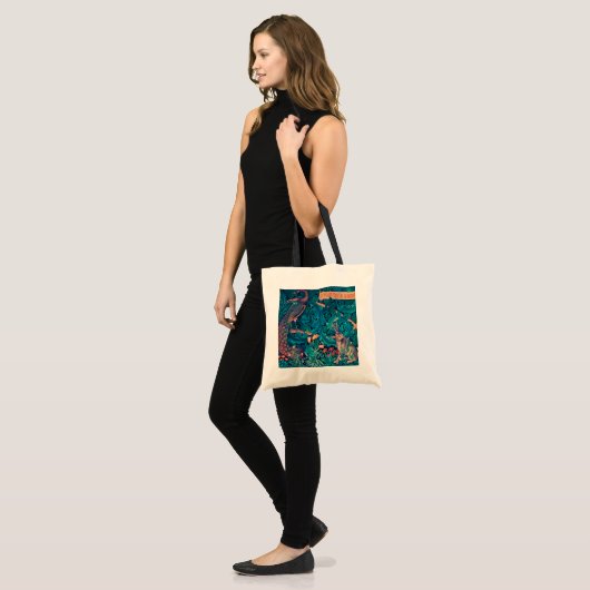 Dieren in het bos, William Morris Tote Bag (Voorkant (model))