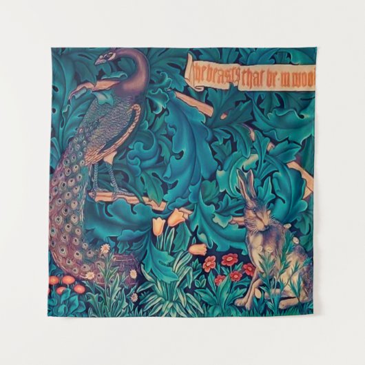 Dieren in het bos, William Morris Wandkleed (Voorkant (horizontaal))