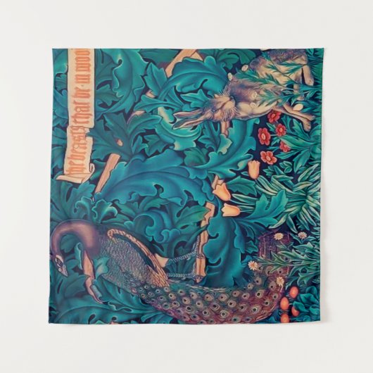 Dieren in het bos, William Morris Wandkleed (Voorkant)