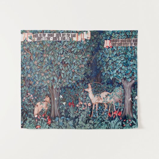 Dieren in het bos, William Morris Wandkleed (Voorkant (horizontaal))