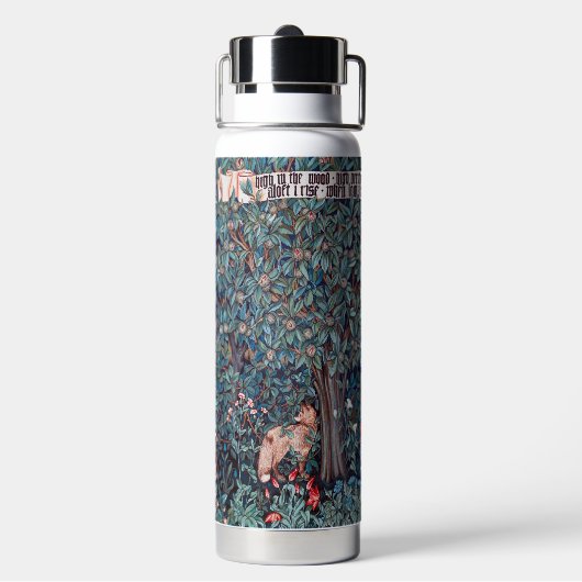 Dieren in het bos, William Morris Waterfles (Achterkant)