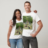 dieren in het park t-shirt (Unisex)