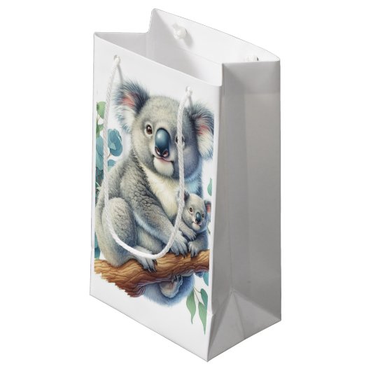 Dieren in het wild Koala Klein Cadeauzakje (Voorkant Gekanteld)
