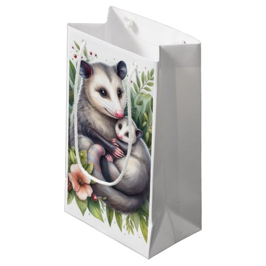 Dieren in het wild Opossum Klein Cadeauzakje (Voorkant Gekanteld)
