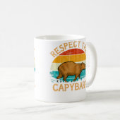 Dieren in het wild Respecteer de Capybara Koffiemok (Voorkant rechts)