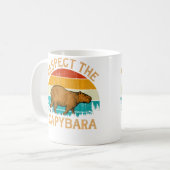 Dieren in het wild Respecteer de Capybara Koffiemok (Voorkant links)