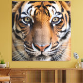 Dieren in het wild - Tijger Canvas Afdruk (Insitu (Woonkamer))
