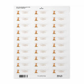 Dieren in het wild Vos Bloem Etiket (Full Sheet)