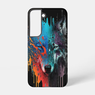 Dieren in het wild Wolven Wolf Kop Dier Kunst Samsung Galaxy Hoesje
