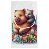 Dieren in het wild Wombat Klein Cadeauzakje (Achterkant)