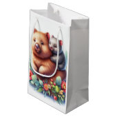 Dieren in het wild Wombat Klein Cadeauzakje (Achterkant Gekanteld)