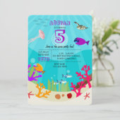 Dieren in het Zee van de Kleurrijke Oceaan Kaart (Staand voorkant)